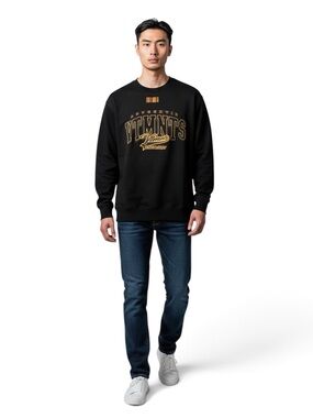 Men’s Black Sweatshirt Crewneck with Gold Graphic from VTMNTS